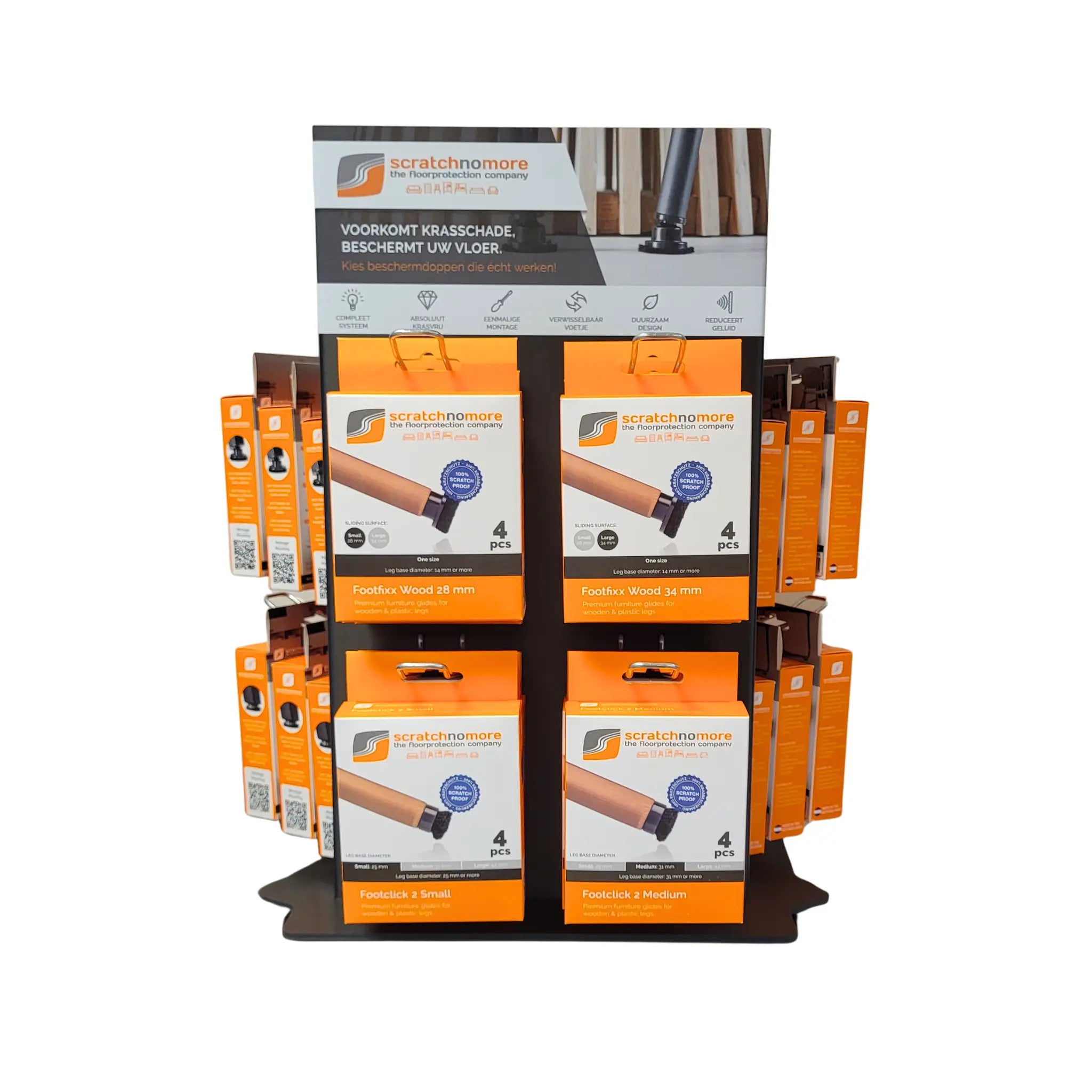 Display  (Incl. 12 x 6 verpakkingen van 4 stuks)