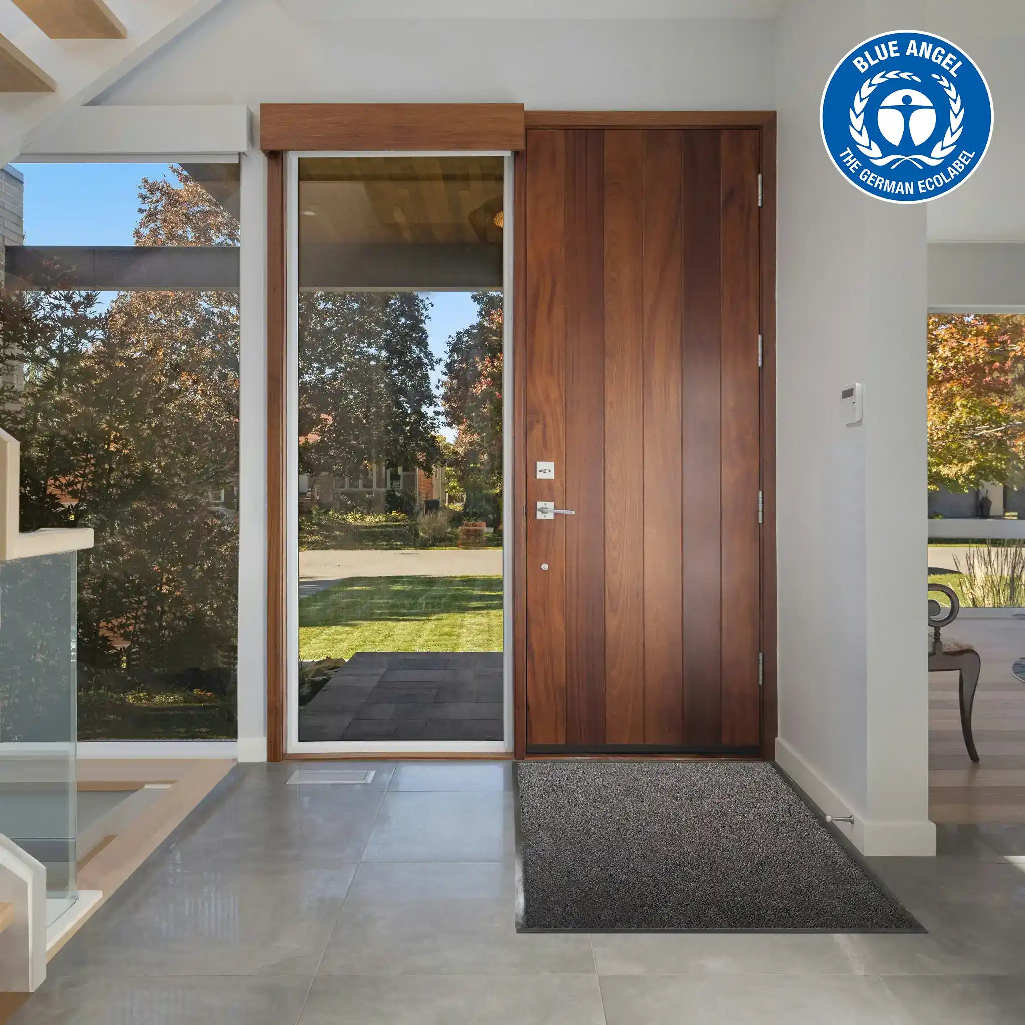 Indoor doormat with PURA Backing